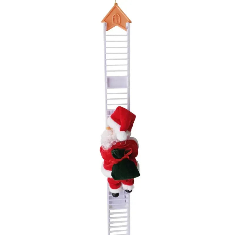 Climbing Ladder Electric Santa Claus Climbing Red Ladder Doll Toy - Bellarte Enchanté Climbing Ladder Electric Santa Claus Climbing Red Ladder Doll Toy